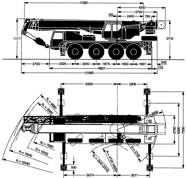 ������ ��������� 70 ���� Liebherr LTM 1070 � ��������